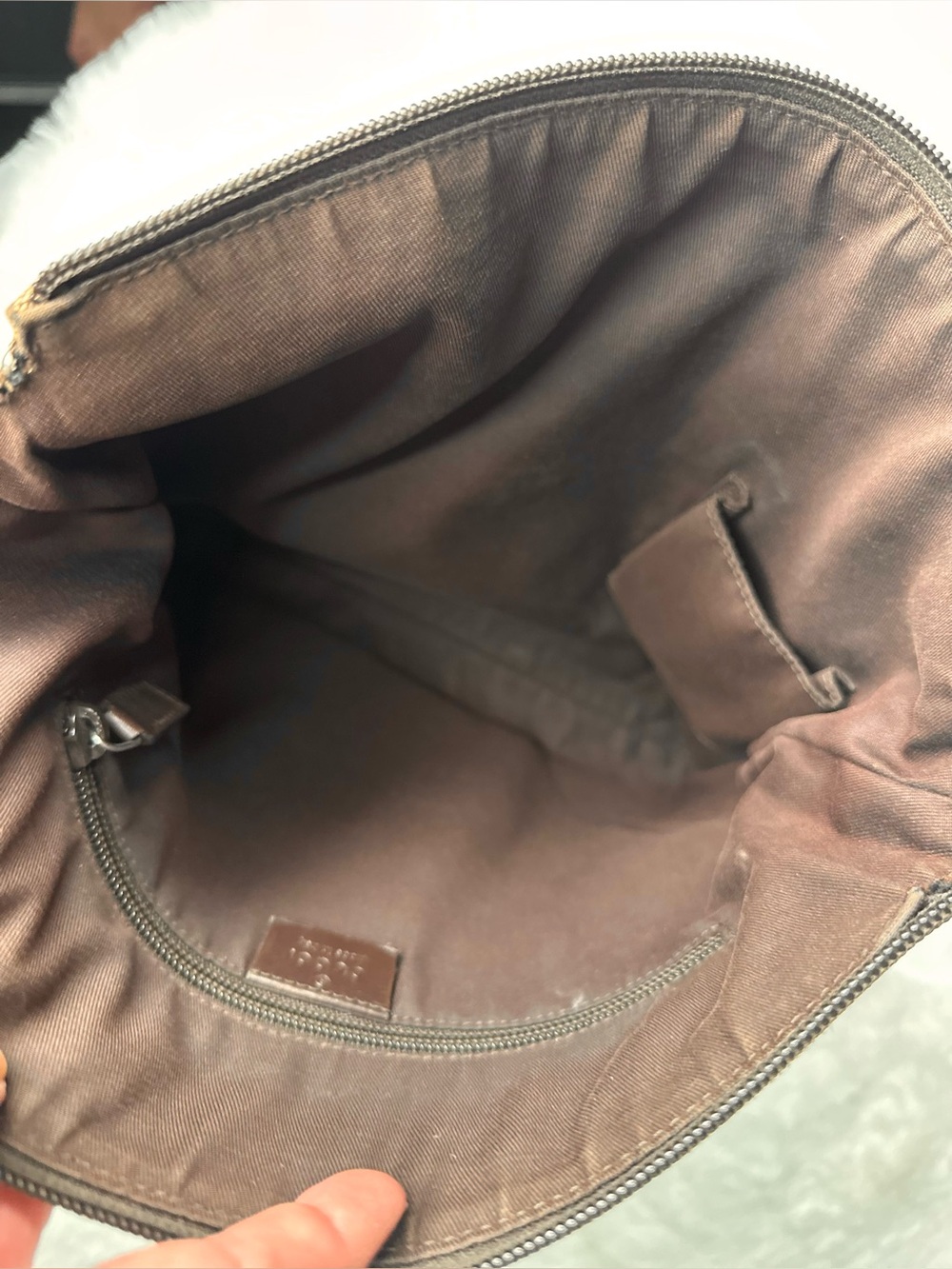 *GUCCI* Vintage GG Canvas/Leather Messenger Bag + COA - Picture 11 of 13